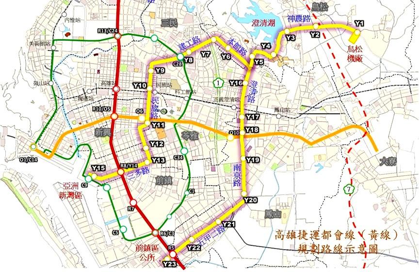 捷運黃線優先路段預計2032年完工、全線2034年完工，但隨著路段工程將逐步朝市心推進。(圖:高市府捷運局提供)捷運黃線優先路段預計2032年完工、全線2034年完工，但隨著路段工程將逐步朝市心推進。(圖:高市府捷運局提供)
