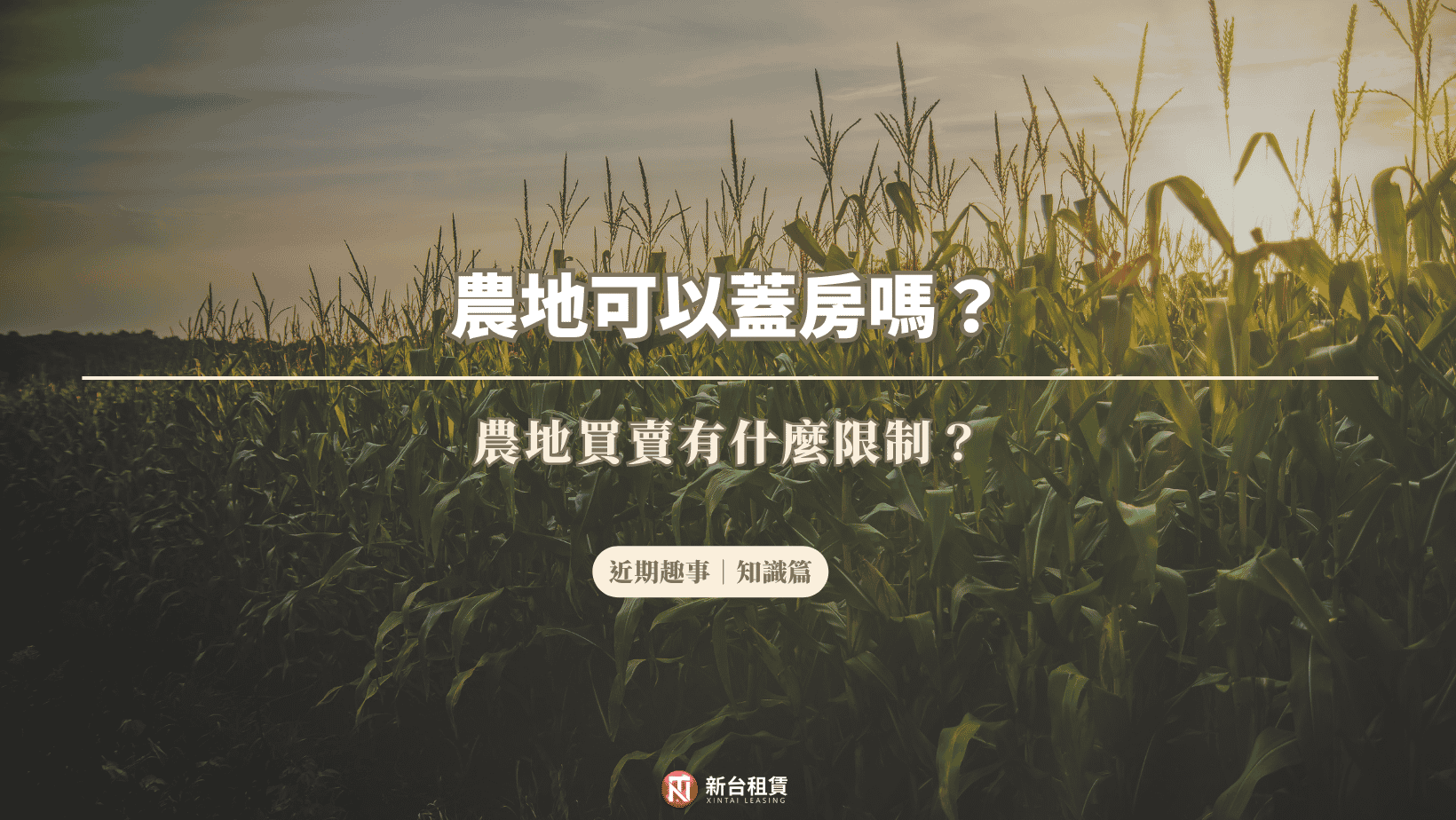 農地可以蓋房嗎？農地買賣有什麼限制？